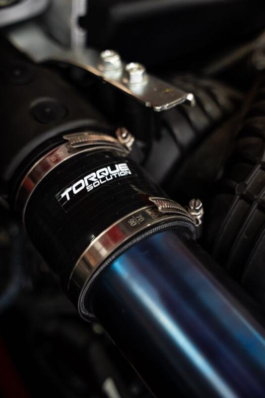 Torque Solution 2022+ Subaru WRX / 19-23 Subaru Ascent Titanium Top Mount Charge Pipe - Brushed Air Intake Components Torque Solution