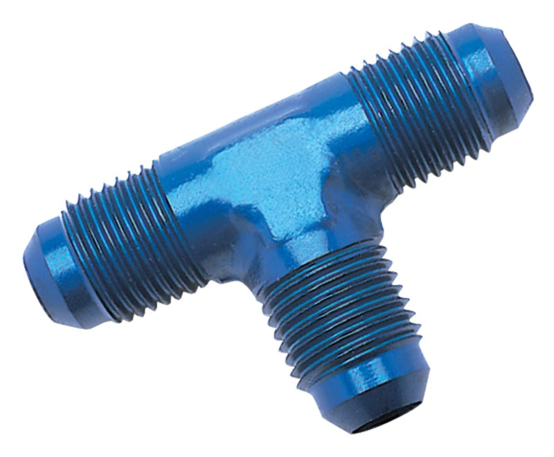 Russell Performance -10 AN Flare Tee Fitting (Blue) Fittings Russell