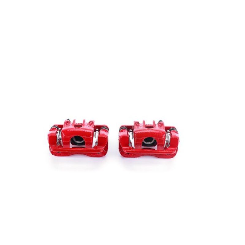 Power Stop 05-09 Hyundai Tucson Rear Red Calipers w/Brackets - Pair Brake Calipers - Perf PowerStop