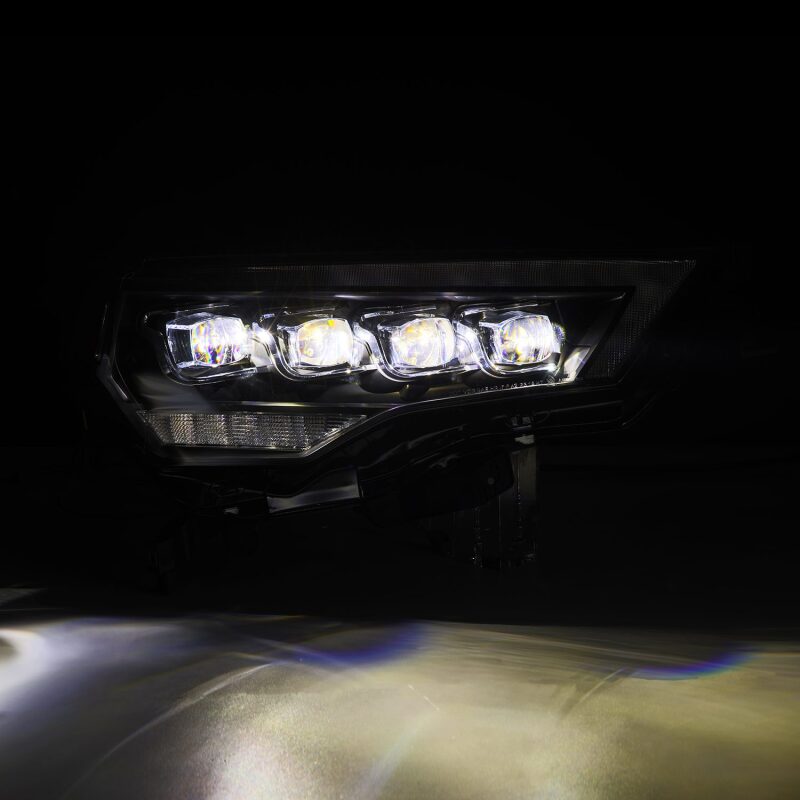 AlphaRex 14-22 Toyota 4Runner (2021 Req. Conv) NOVA LED Proj HL Blk w/Actv Light & Seq. Sig + SB DRL Headlights AlphaRex