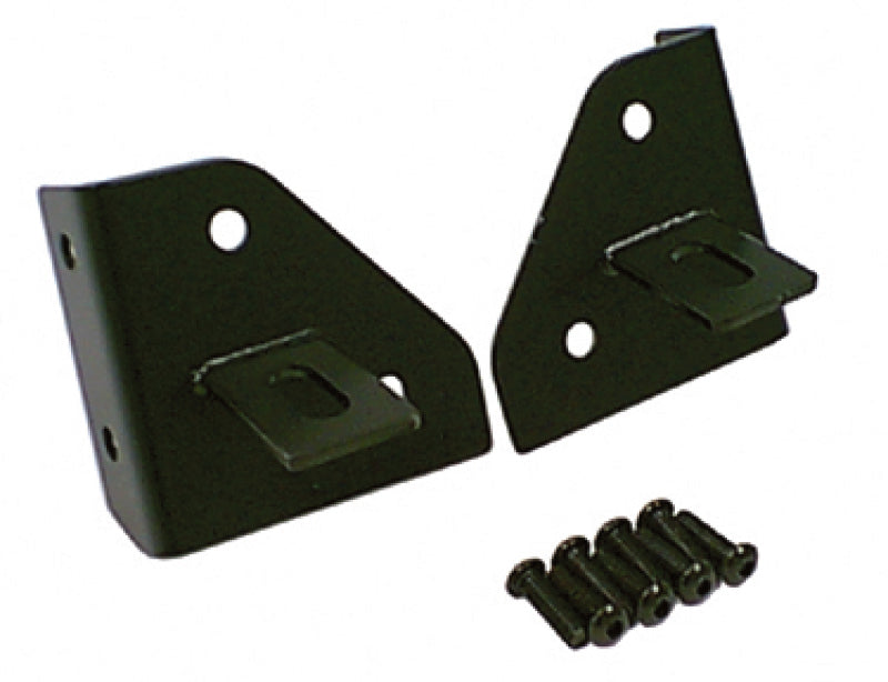Rugged Ridge 76-95 Jeep CJ/YJ Black Windshield Hinge Light Brackets Brackets Rugged Ridge