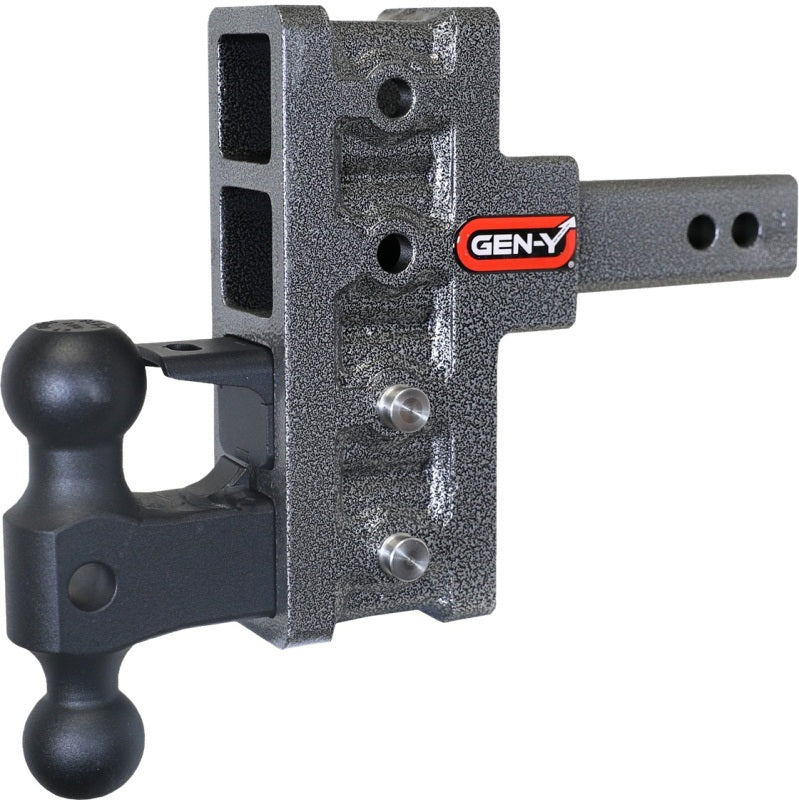 Gen-Y Mega Duty 2in Shank 5in Offset Drop 2K TW 16K Hitch w/GH-051 Dual-Ball/GH-032 Pintle Lock Hitch Receivers GEN-Y Hitch
