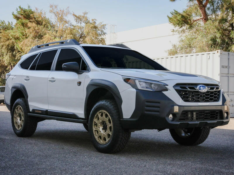 aFe POWER 15-19 Subaru Outback H4 2.5L / H6 3.6L Terra Guard Trail Steps - Black Nerf Bars aFe