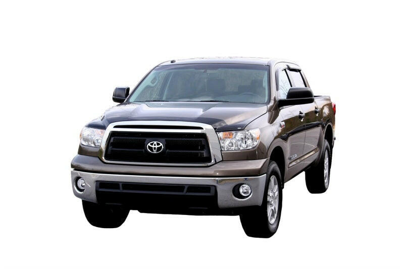 AVS 07-18 Toyota Tundra Crewmax Ventvisor Outside Mount Window Deflectors 4pc - Smoke Wind Deflectors AVS