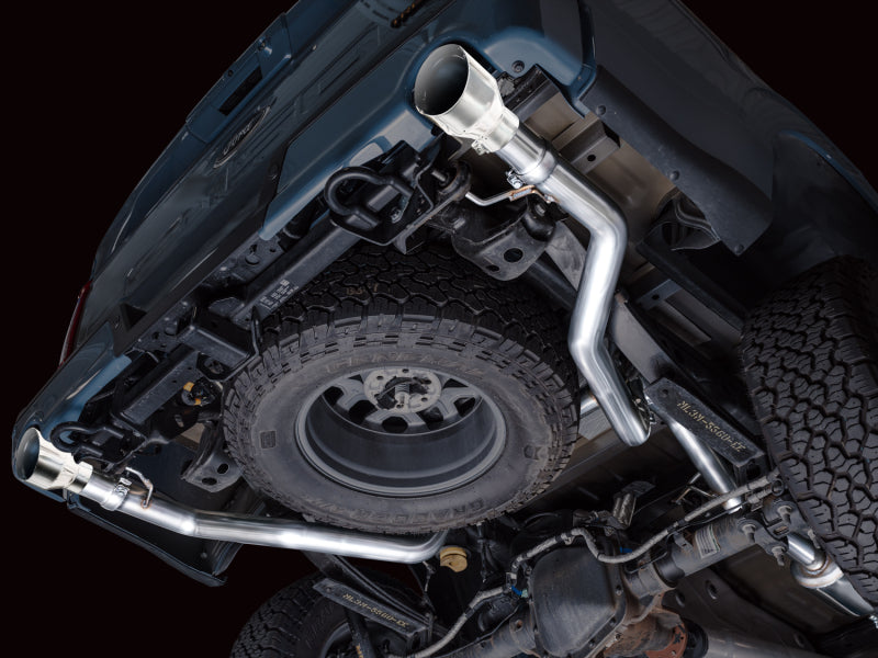AWE Tuning 2021+ Ford F150 Tremor w/ Bumper Cutouts 0FG Resonated Cat-Back w/ Chrome Silver Tips Catback AWE Tuning