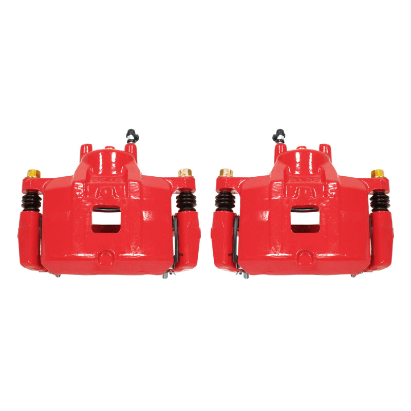 Power Stop 07-12 Dodge Caliber Front Red Calipers w/Brackets - Pair Brake Calipers - Perf PowerStop