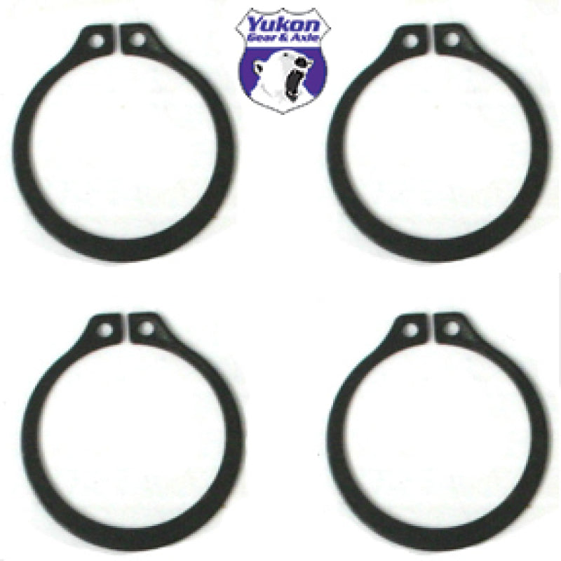 Yukon Gear (4) Full Circle Snap Rings / Fit 297X U-Joint w/ Aftermarket Axle U-Joints Yukon Gear & Axle