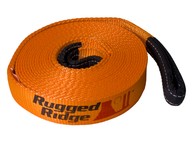Rugged Ridge ATV/UTV Recovery Strap 1in x 15 feet Recovery Boards Rugged Ridge