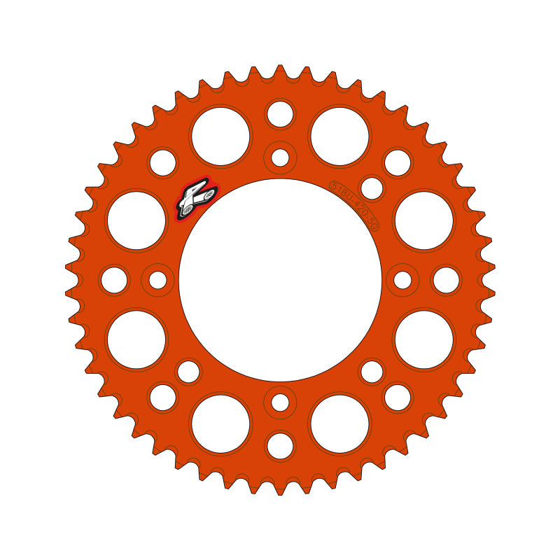 Renthal 2025 KTM 65 Rear Chain Wheel - Orange 420-50GP Teeth Sprockets Renthal