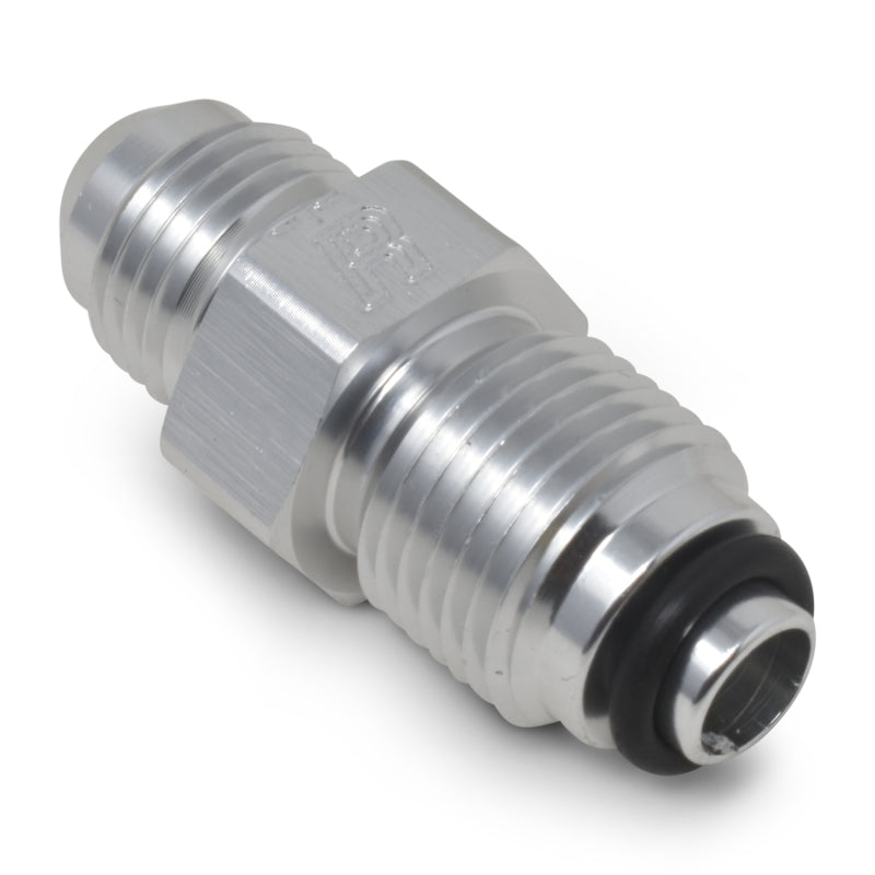 Russell Performance -6 AN (male to 9/16in-18 O-ring seal) Power Steering Adapter. Clear anodized Fittings Russell