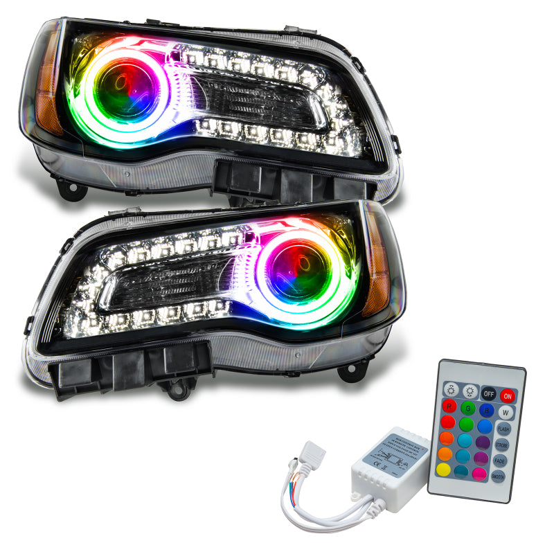 Oracle 11-14 Chrysler 300C SMD HL - Black - NON HID - ColorSHIFT w/ Simple Controller Headlights ORACLE Lighting