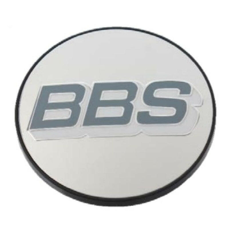 BBS Center Cap 56mm Polished/Grey & White Wheel Center Caps BBS