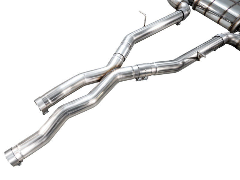 AWE Tuning BMW F97 X3 M Non-Resonated Performance Mid Pipe Connecting Pipes AWE Tuning