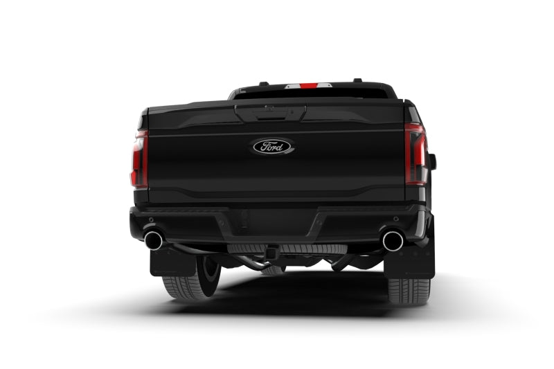 Rally Armor 21-25 Ford F-150 (Excl. Raptor) Black UR Mud Flap w/Metallic Black Logo Mud Flaps Rally Armor