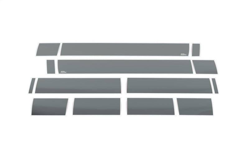 Putco 07-13 Chevy Silv Ext Cab 6.5ft Standard Box - 6in Wide - 14pcs Black Platinum Rocker Panels Body Armor & Rock Rails Putco