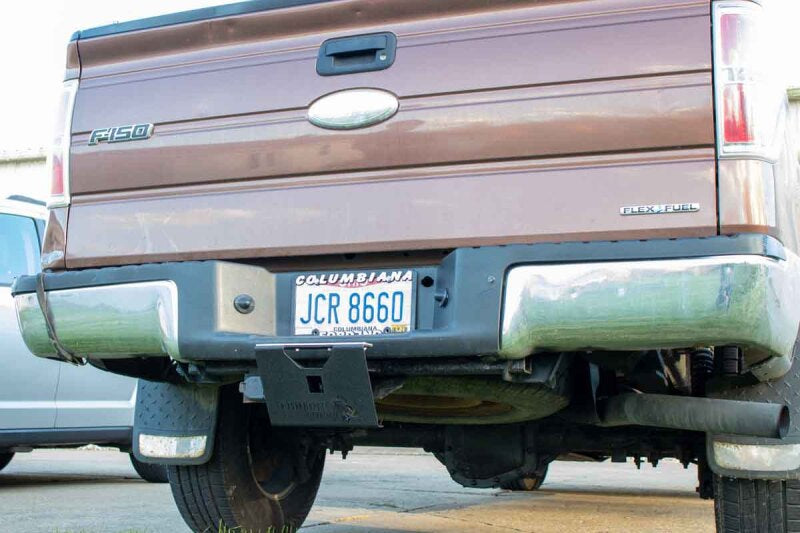 Fishbone Offroad 2In Receiver Hitch Mounted Step - Black Powdercoat Steel Hitch Accessories Fishbone Offroad