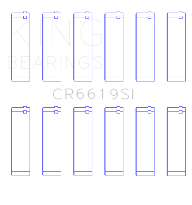 King Engine Bearings Ford V6 (Size +0.25mm) Connecting Rod Bearing Set Connecting Rods King Engine Bearings