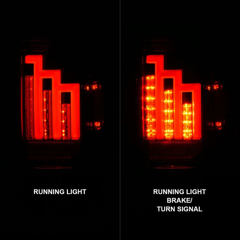 ANZO 2016-2017 Toyota Tacoma LED Taillights Smoke Tail Lights ANZO