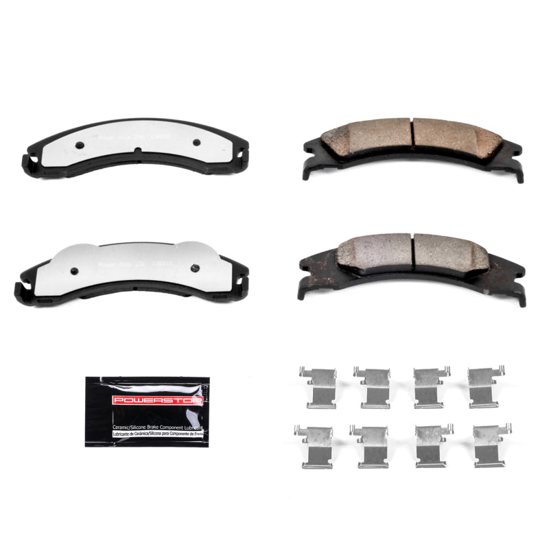 Power Stop 08-14 Ford E-150 Rear Z36 Truck & Tow Brake Pads w/Hardware Brake Pads - Performance PowerStop