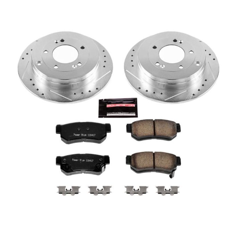 Power Stop 06-09 Hyundai Azera Rear Z23 Evolution Sport Brake Kit Brake Kits - Performance D&S PowerStop