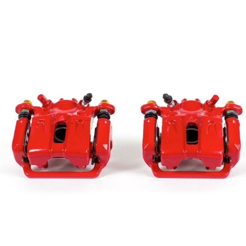 Power Stop 09-14 Acura TL Rear Red Calipers w/Brackets - Pair Brake Calipers - Perf PowerStop