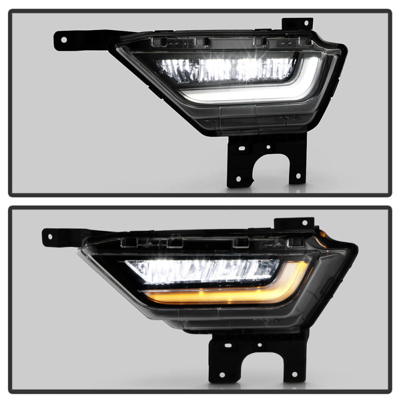 Spyder 21-23 Ford F150 w/ Turn Signal OEM Style Full LED Fog Lights w/ Switch FL-FF1502021-LED-T-C Fog Lights SPYDER