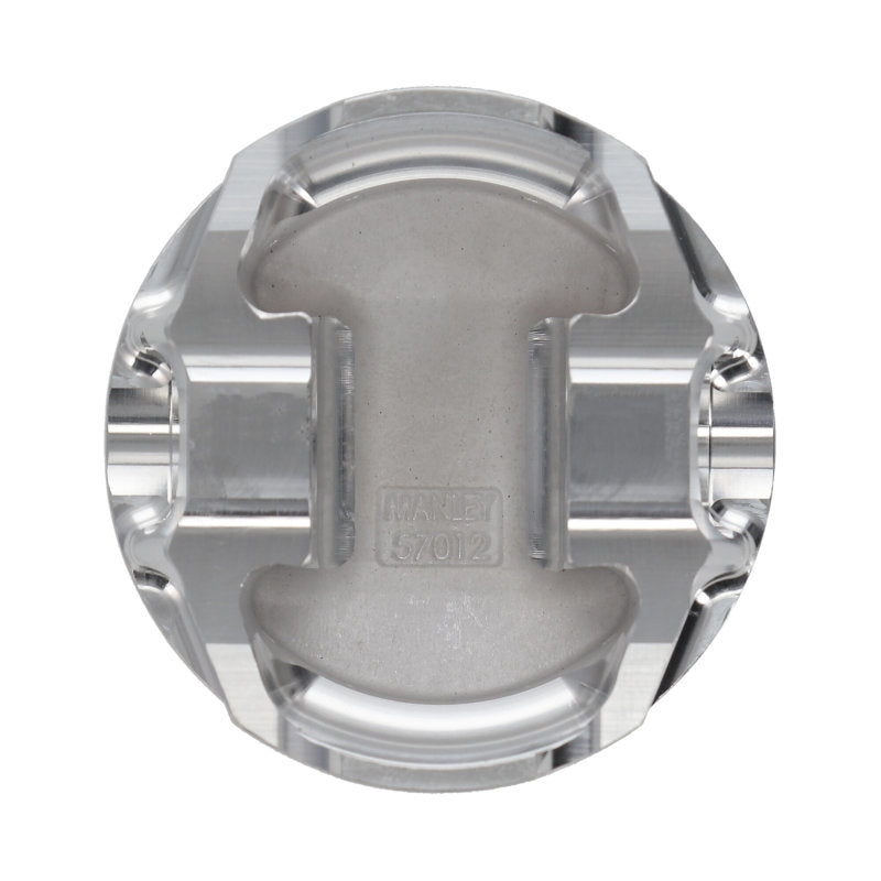 Manley Mitsubishi 4B11 86.5mm Bore 9.0:1 CR -5cc Dish Turbo Tuff Piston Set w/ Rings Piston Sets - Forged - 4cyl Manley Performance