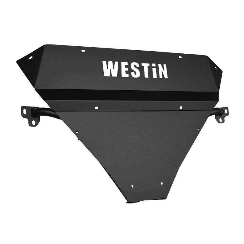 Westin 2014-2018 Chevy Silverado 1500 Outlaw Bumper Skid Plate - Textured Black Skid Plates Westin