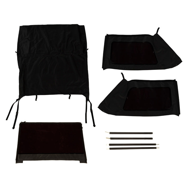 Rugged Ridge Montana Top Bowless Black Diamond 07-18 Jeep Wrangler JK 2-Dr Soft Tops Rugged Ridge