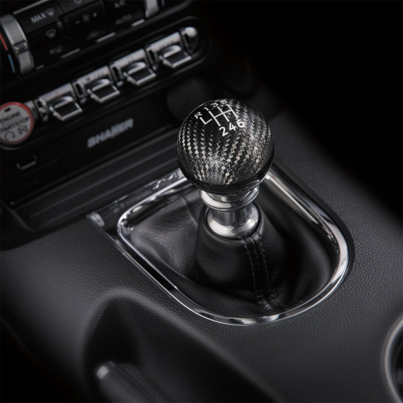 Ford Racing 15-25 Mustang Ford Racing Carbon Fiber Shift Knob 6 Speed Shift Knobs Ford Racing