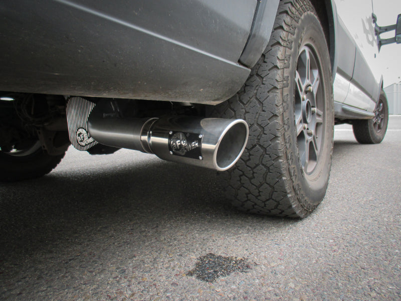 aFe Vulcan Series 3 1/2in 304 SS Cat-Back 13-19 Ford Transit V6 3.5 Twin Turbo w/ Polished Tip Catback aFe