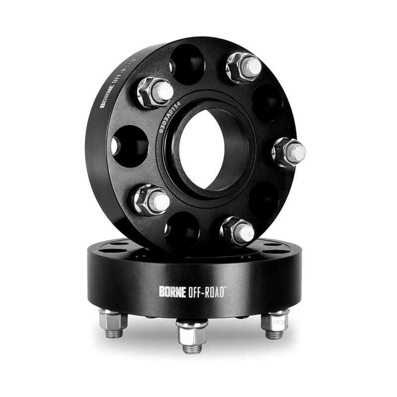 Borne Off-Road Wheel Spacers - 5x127 - 71.6 - 38.1mm - M14 - Black Wheel Spacers & Adapters Borne Off-Road