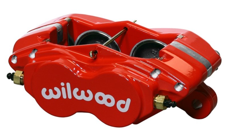 Wilwood Caliper-Forged Dynalite-M-Red 1.75in Pistons .81in Disc Brake Calipers - Perf Wilwood