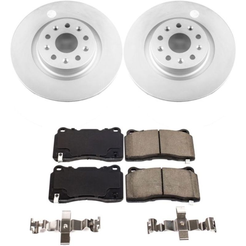 Power Stop 16-17 Cadillac CT6 Front Z17 Evolution Geomet Coated Brake Kit Brake Kits - Performance Blank PowerStop