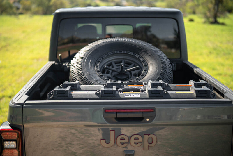 DV8 Offroad 2020+ Jeep Gladiator JT Adjustable In-Bed Tire Carrier Chase Racks DV8 Offroad