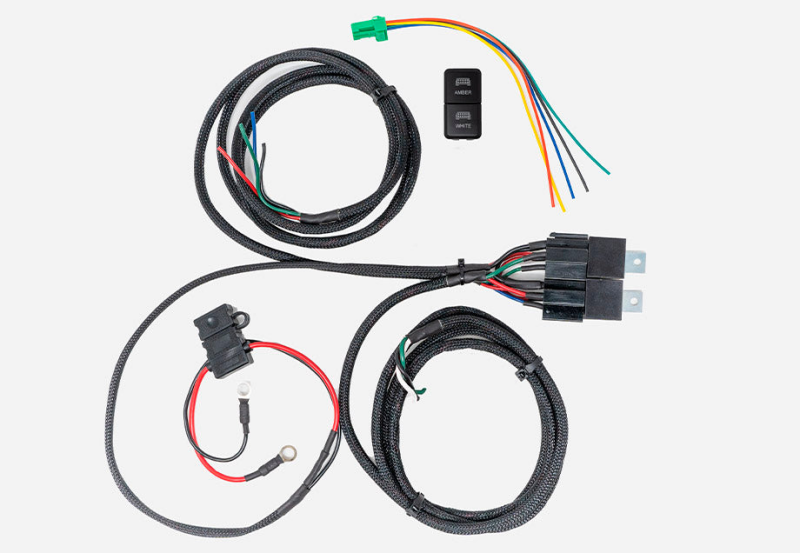 Cali Raised Wiring Harness For Dual Function Light Bar - Short Switch Switch Panels Cali Raised LED