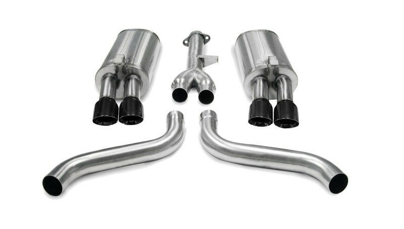 Corsa 1986-1991 Chevrolet Corvette C4 5.7L V8 L98 Black Sport Cat-Back Exhaust Catback CORSA Performance