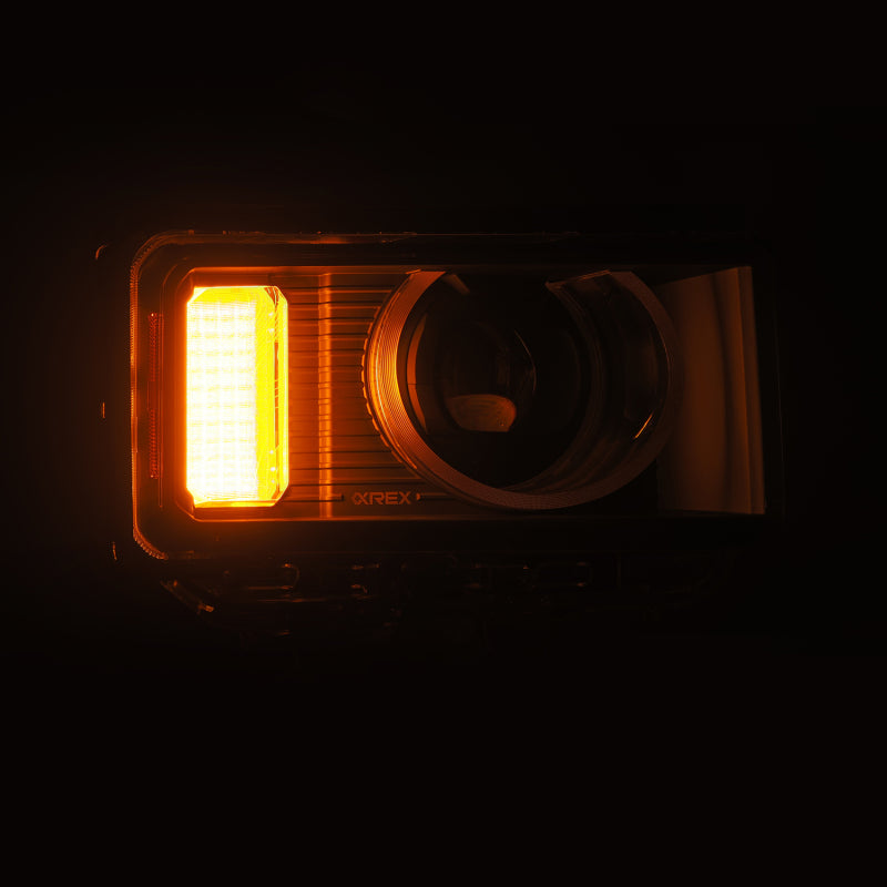 AlphaRex 24-26 Toyota LC Heritage LUXX LED Proj Headlight Blk w/Activ Light/Seq Signal/Switchback Headlights AlphaRex