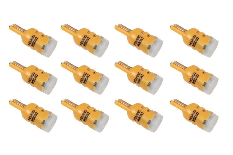 Diode Dynamics 194 LED Bulb HP5 LED - Amber Set of 12 Bulbs Diode Dynamics