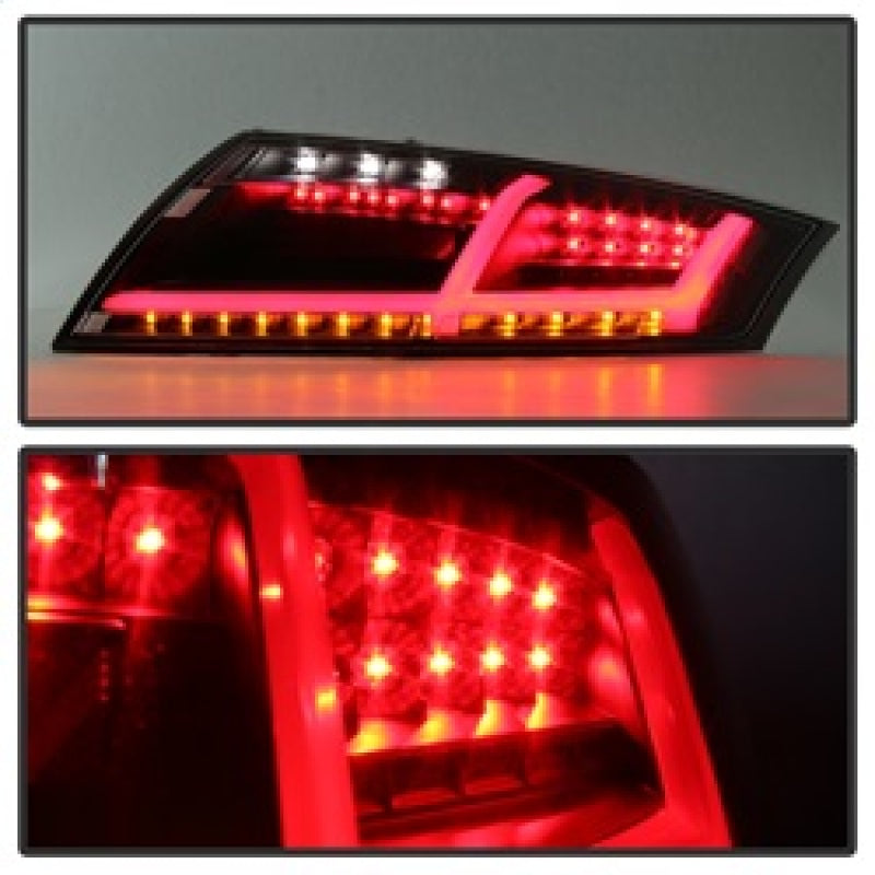 Spyder Audi TT 07-12 LED Tail Lights Black ALT-YD-ATT07-LED-BK Tail Lights SPYDER