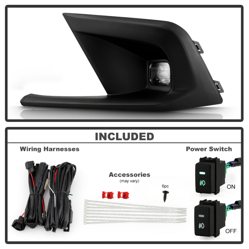 Spyder 22-23 Honda Civic OEM Full LED Fog Lights w/ Switch - Clear Fog Lights SPYDER