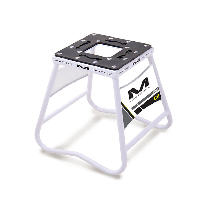 Matrix Concepts C2 Mini Steel Stand with Nameplate - White Bike Stands Matrix Concepts