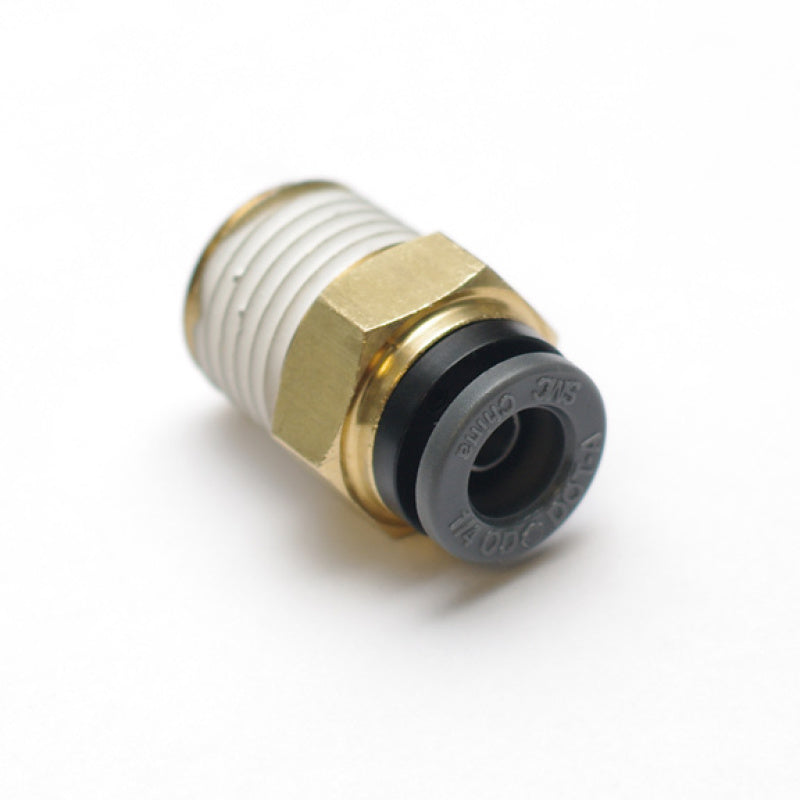 Ridetech Airline Fitting Straight 3/8in NPT to 3/8in Airline Air Tank Components Ridetech