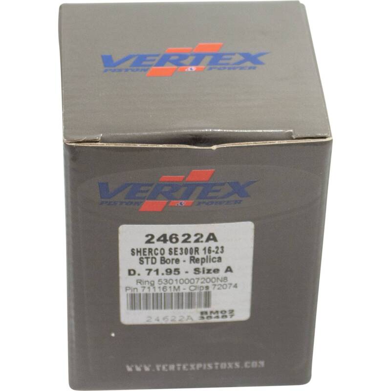 Vertex Piston 16-24 Sherco SE-R 300 300cc Cast Replica Piston Kit Piston Sets - Powersports Vertex Pistons