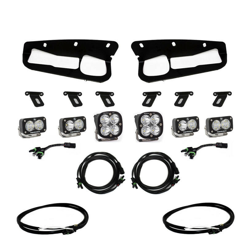 Baja Designs 2021+ Ford Bronco Fog Pocket Kit 21-Up Pro w/Upfitter Fog Lights Baja Designs