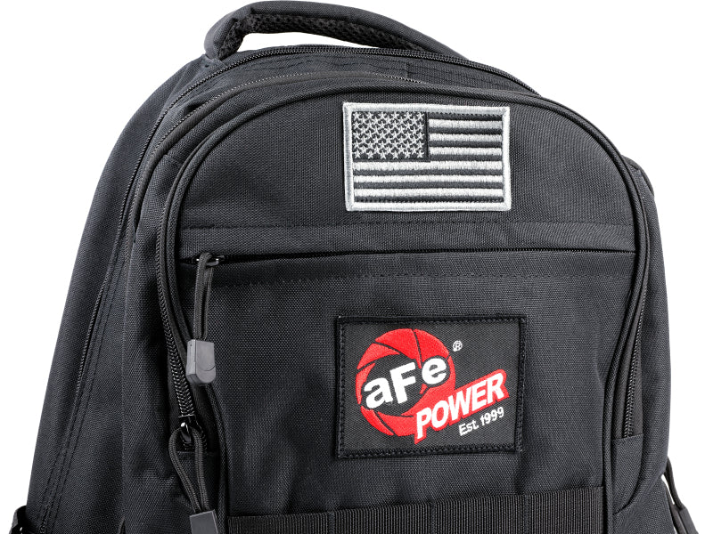 aFe Power Lightweight Tactical Backpack w/ USB Charging Port - Black Marketing aFe
