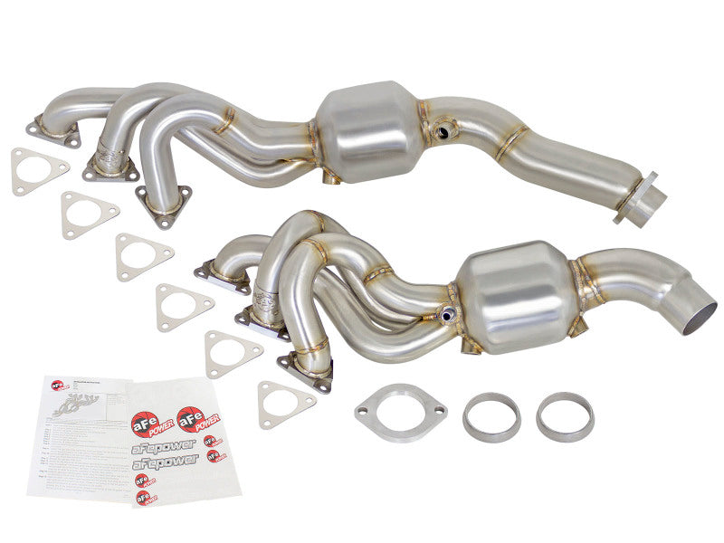 aFe Twisted Steel Headers (Catted) 01-06 BMW M3 L6-3.2L S54 Headers & Manifolds aFe