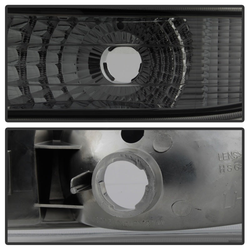 xTune Chevy Silverado 99-02 Amber Reflector Bumper Lights Smoke CBL-JH-CS99-AM-SM Sidemarkers & Indicators SPYDER