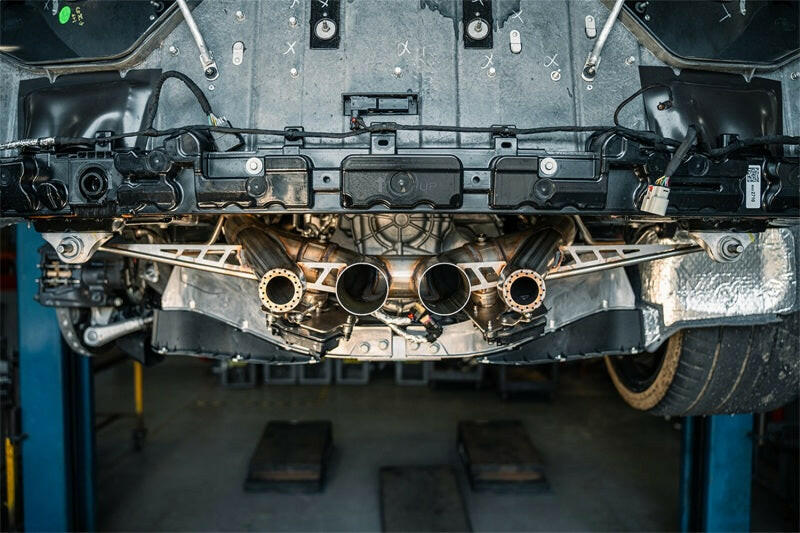 Corsa 23-25 Chevrolet Corvette C8 Z06 3in Valved Cat-Back Exhaust Muffler Delete Track Systemw/o Tip Catback CORSA Performance