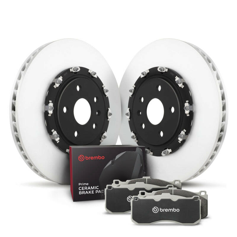 Brembo OE 08-14 Mitsubishi Lancer Front Disc Brake Kit Brake Rotors - OE Brembo OE
